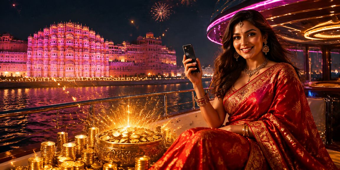 Player using mobile casino with VIP access